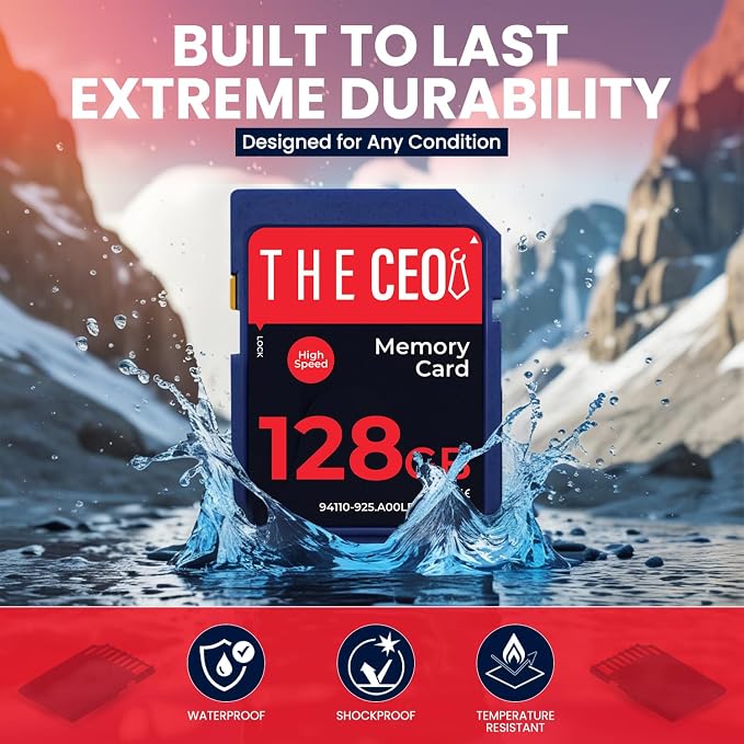 THE CEO SD Card for Camera 128GB Class 10 Memory Card UHS-I Compatible - Image 4