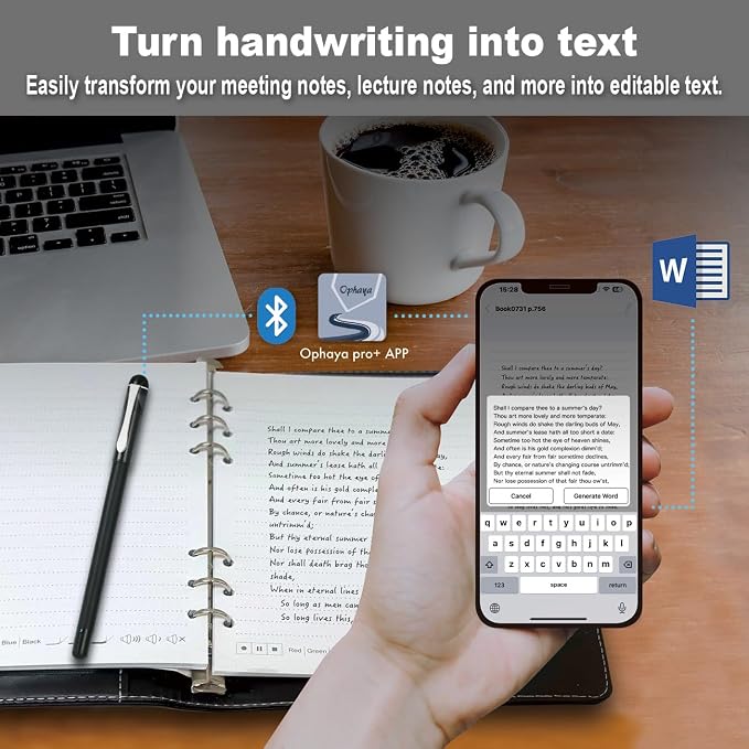 Smart Pen for Note Taking Set Real-Time Paper-to-Digital, Smart Digital Notebook - Image 4