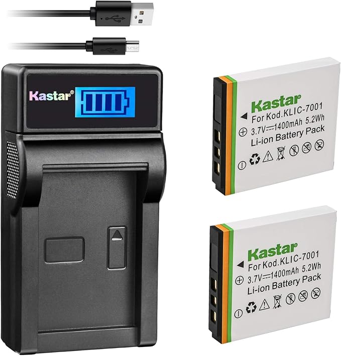 Kastar Battery & LCD Slim USB Charger by Kastar