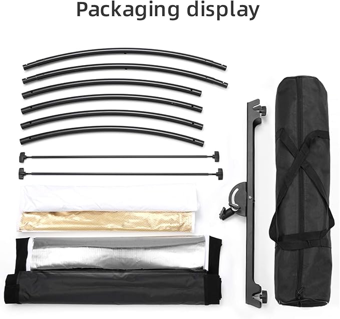 Curved Reflector, 71x24 Clamshell Light Reflector Kit - Image 5