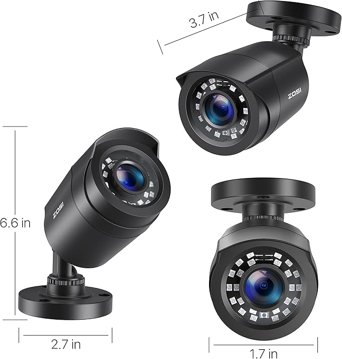ZOSI 2.0MP 1080p 1920TVL Outdoor Indoor Security Camera, Hybrid 4-in-1 - Image 3