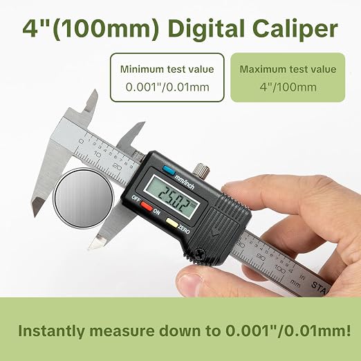 Digital Caliper 0-4" Measuring Tool - Image 3