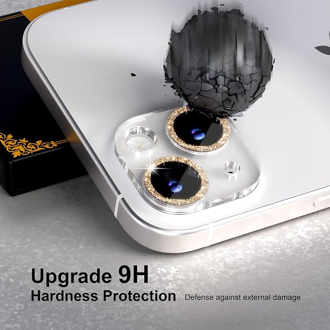 for 6 Pack iPhone 15 / iPhone 15 Plus Camera Lens Protector 9H Tempered Glass - Image 3