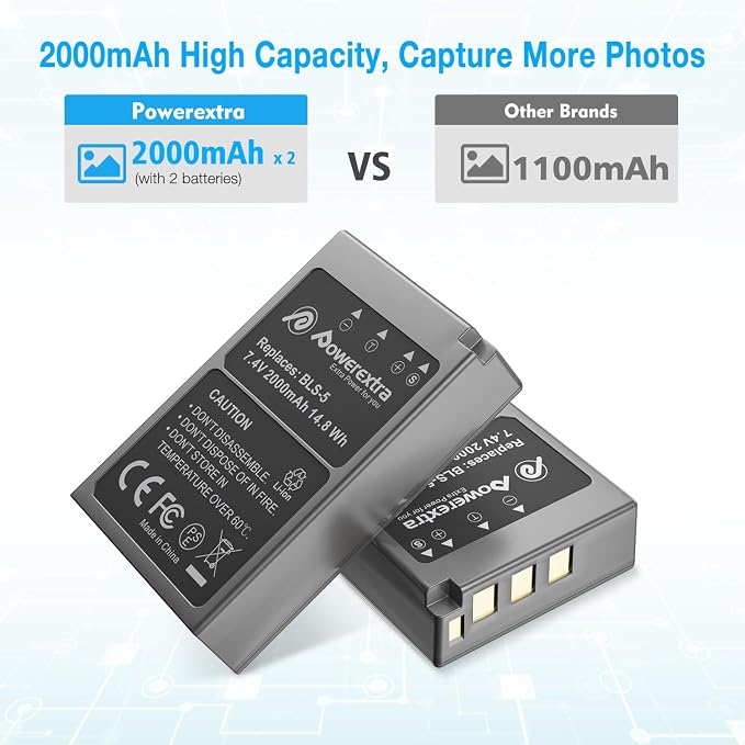 BLS-50 Battery and Dual USB Charger - Image 2