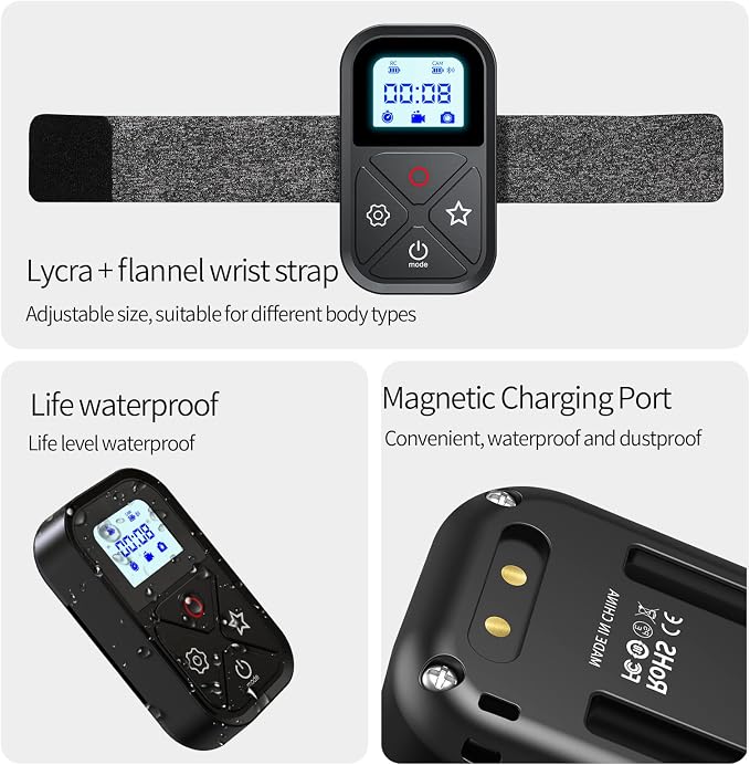 Smart Remote Control for GoPro，Wireless Camera Controller for Hero 12 11 10 9 8 - Image 4