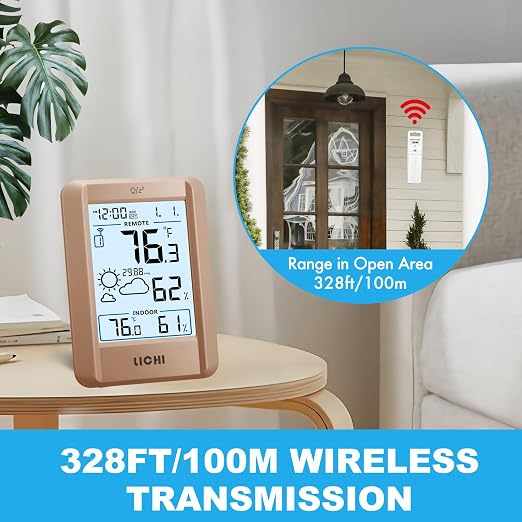 Indoor Outdoor Thermometer Wireless Weather Station External Thermometer - Image 2