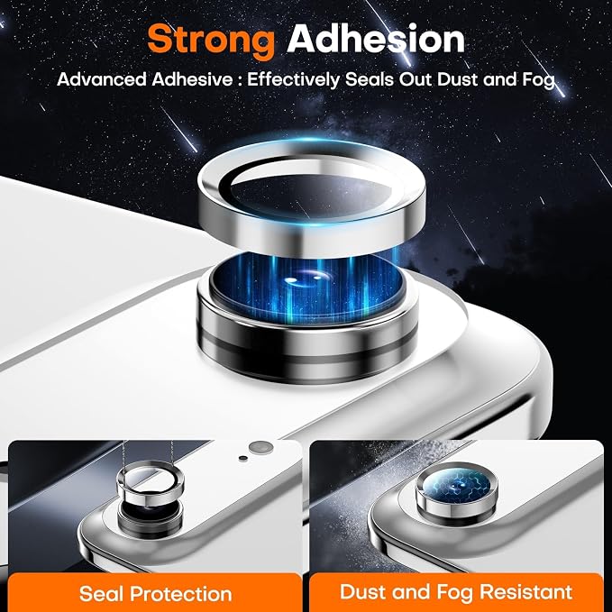 Camera Lens Protector for iPhone Air, Tempered Glass Metal Individual Camera - Image 2