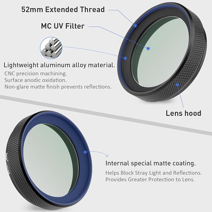 Haoge LUV-X54B Metal Lens Hood - Image 7