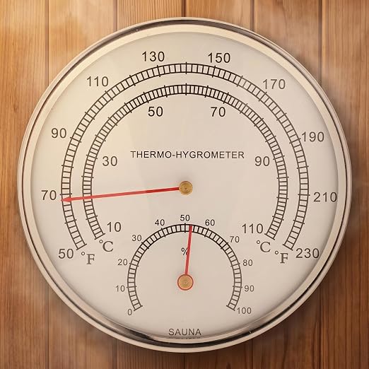 Sauna Thermometer and Hygrometer Indoor Temperature and Humidity Monitor - Image 9