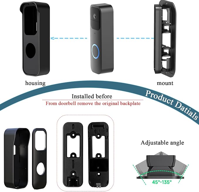 Blink Doorbell Corner Mount, Angel Mount - Image 6