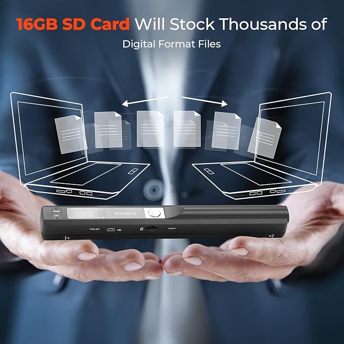 MUNBYN Portable Scanner, 900 DPI Photo Scanner - Image 7