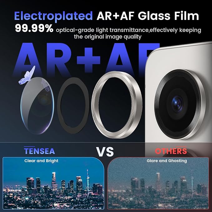 Tensea (3+2PCS Compatible with Samsung Galaxy S25 Ultra Camera Lens Protector - Image 3