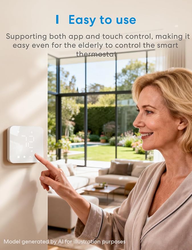 meross Smart Thermostat for Home, WiFi Thermostat Works - Image 8