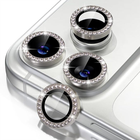 Misea Compatible for iPhone 17 Pro/iPhone 17 Pro Max Camera Lens Protector Bling by Misea