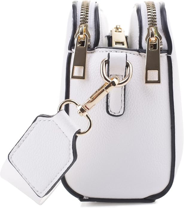EVVE Crossbody Bags for Women Trendy Triple Zip Small Crossbody Camera Bag Purse - Image 4