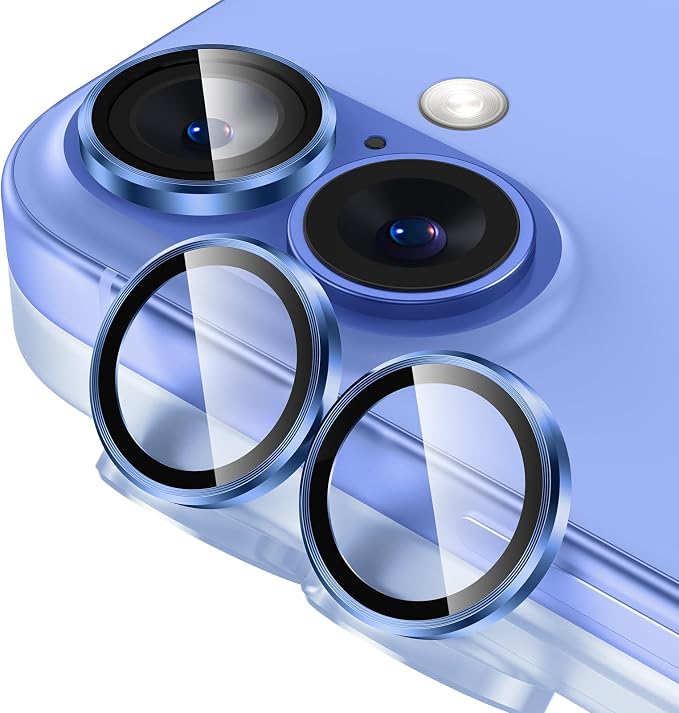 Tensea for iPhone 16 / iPhone 16 Plus Camera Lens Protector, 9H Tempered Glass by Tensea
