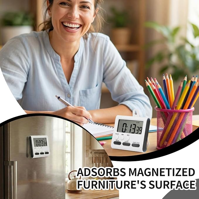 Mudder 12 Pack Digital Kitchen Timer - Image 7