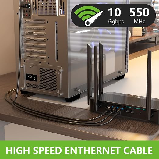 Aqerrow Cat6 Ethernet Cable 250FT, Outdoor Direct Burial Cat 6 Cable 24AWG High - Image 3