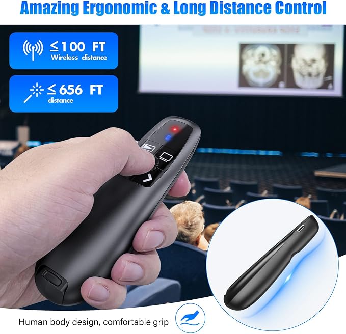 2-in-1 USB Type C Presentation Clicker, Clicker - Image 5