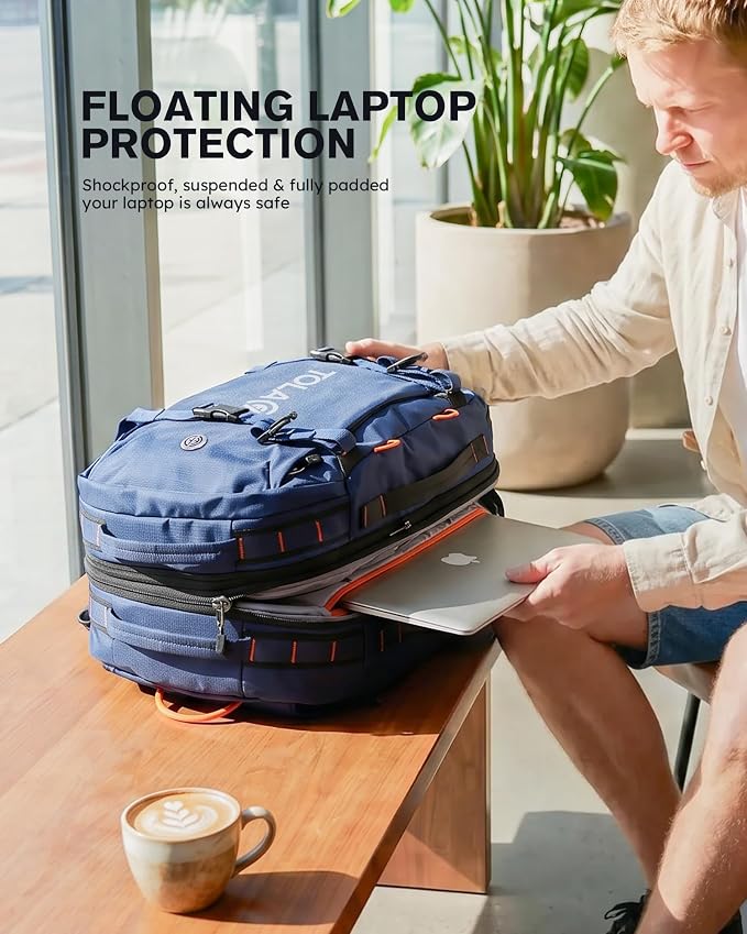 Tolaccea Travel Backpack for Men Women, 40L-50L Carry On Backpack - Image 4