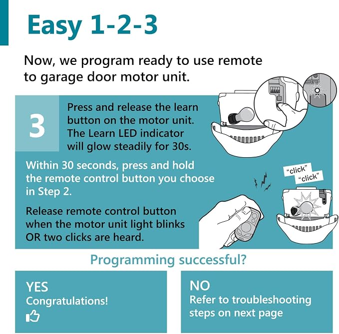 Solidremote Keychain Garage Door Opener Remote, - Image 5