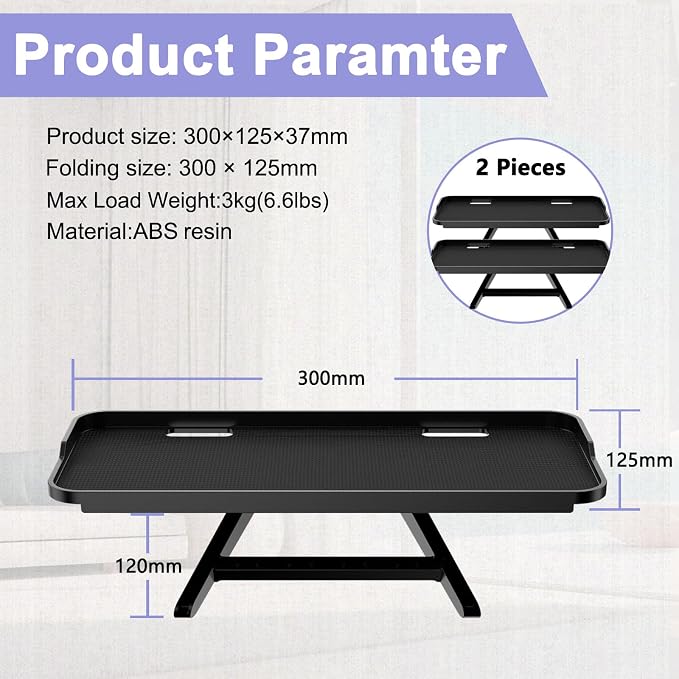 TETVIK TV Top Shelf Screen Adjustable Monitor Top Shelf Storage Bracket Tray - Image 2