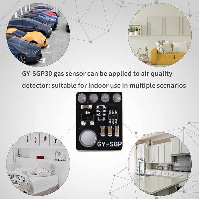 GY-SGP30 Gas Sensor, Air Quality Carbon Dioxide Formaldehyde Monitoring TVOC - Image 6