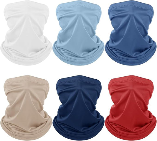 Geyoga 6 Pieces Summer UV Protection Cooling Neck Gaiter Face Clothing Neck by Geyoga