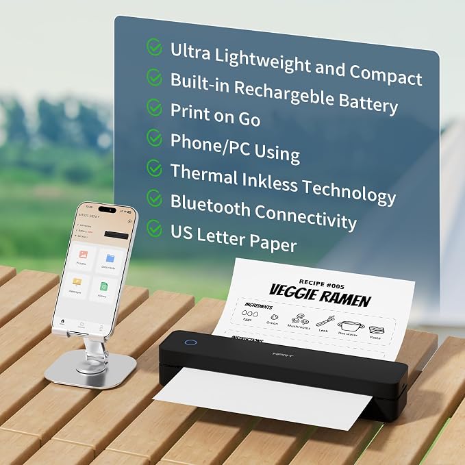 HPRT Inkless Portable Printer Wireless - Image 8