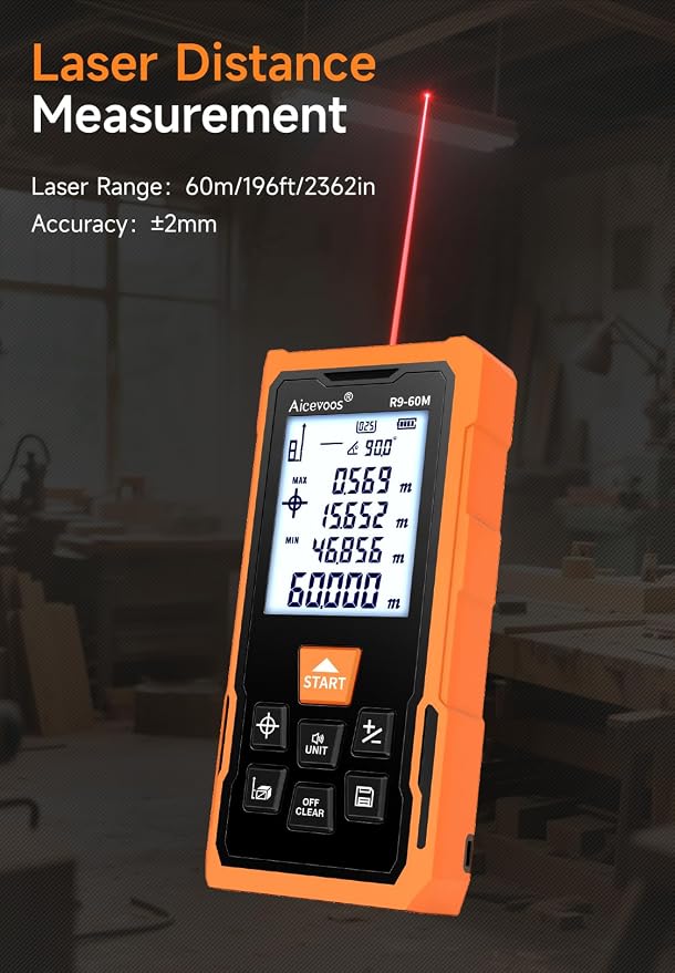 R9 Laser Measure 60m/196ft - Image 2