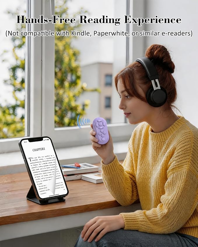 Bluetooth Remote Controller for TikTok Scrolling/Camera/Video Recording/Kindle - Image 5