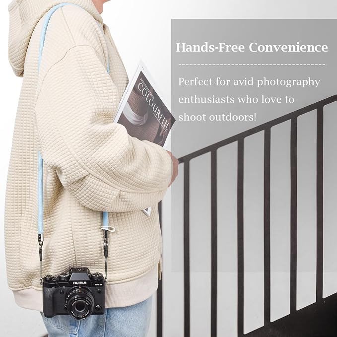 VOVMOEYA Nylon Braided Camera Rope Strap, Camera Neck Shoulder Strap - Image 3