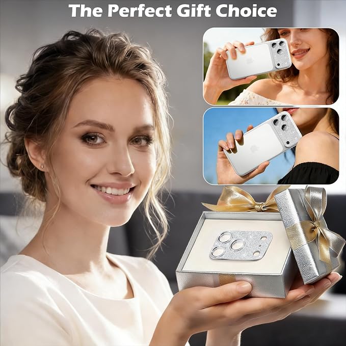 imluckies Compatible with iPhone 17 Pro Max Camera Lens Protector Bling - Image 7