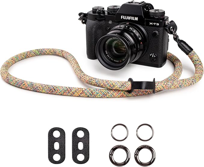 VOVMOEYA Nylon Braided Camera Rope Strap, Camera Neck Shoulder Strap by VOVMOEYA
