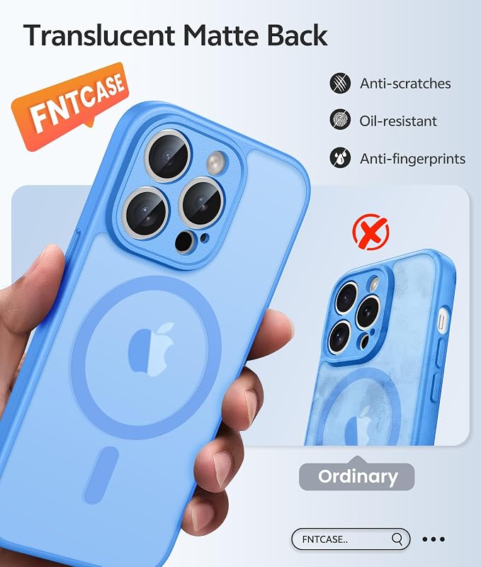 FNTCASE for iPhone 14 Pro Case: Translucent Matte Cases - Image 6