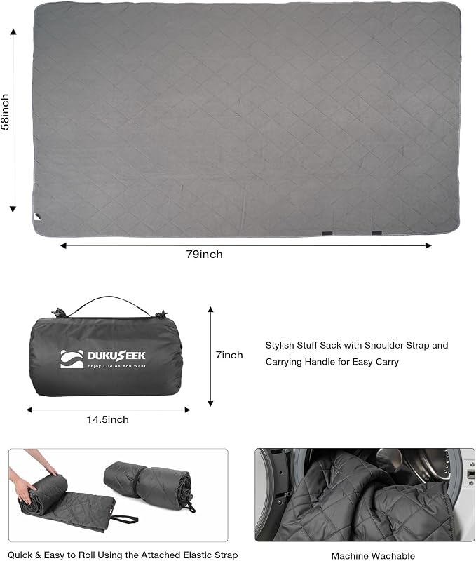 DUKUSEEK Waterproof Stadium Blanket（NO Hood）, Outdoor Blankets Waterproof - Image 6