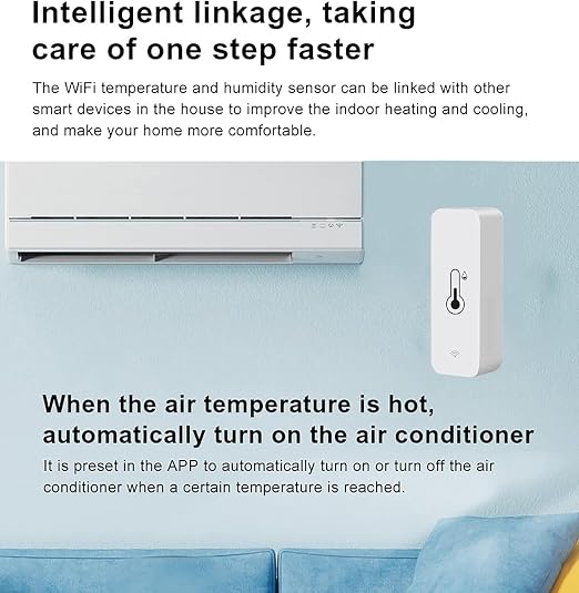 WiFi Temperature Humidity Sensor Smart Hygrometer Thermometer Sensor - Image 7