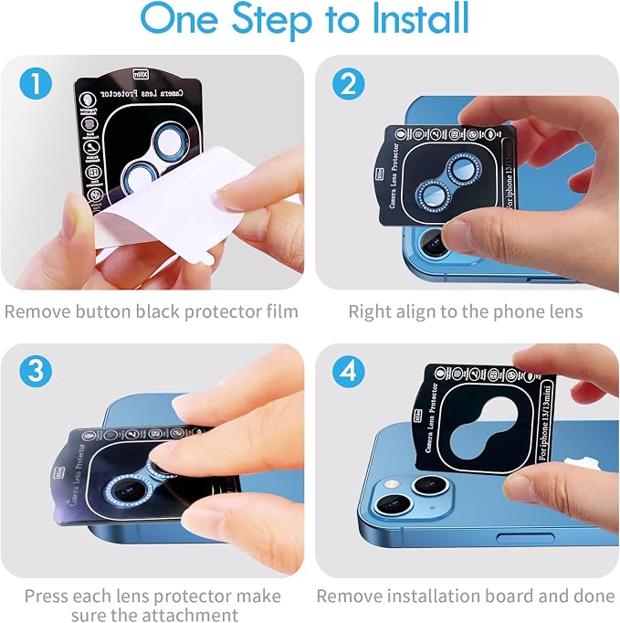 Bling Diamond Individual Camera Lens Protector - Image 7