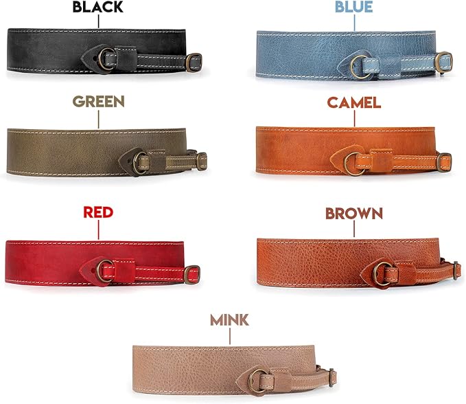 MegaGear SLR, DSLR Sierra Series Genuine Leather Camera Shoulder or Neck Strap - Image 5