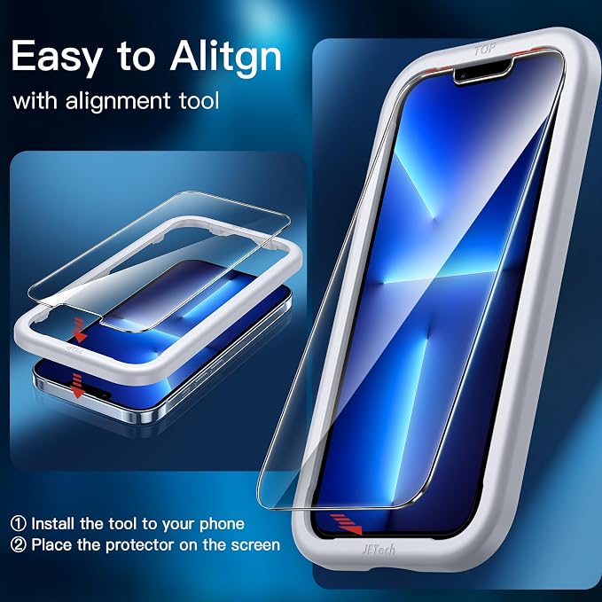 JETech Screen Protector for iPhone 13 Pro 6.1-Inch - Image 4