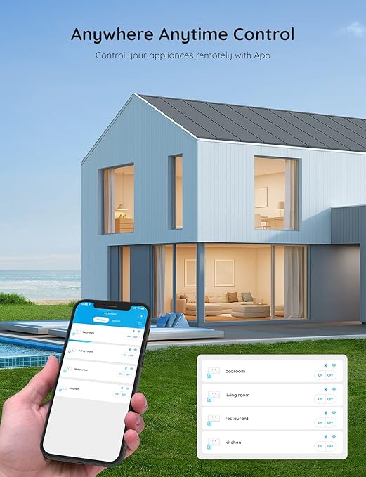 Govee Smart Plug 15A, WiFi Bluetooth Outlets 2 Pack Work - Image 8