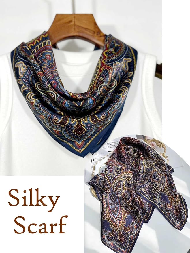 Silky Scarf for Women Lightweight Satin Bandanas Neck Hair Wrap For Sleeping - Image 6