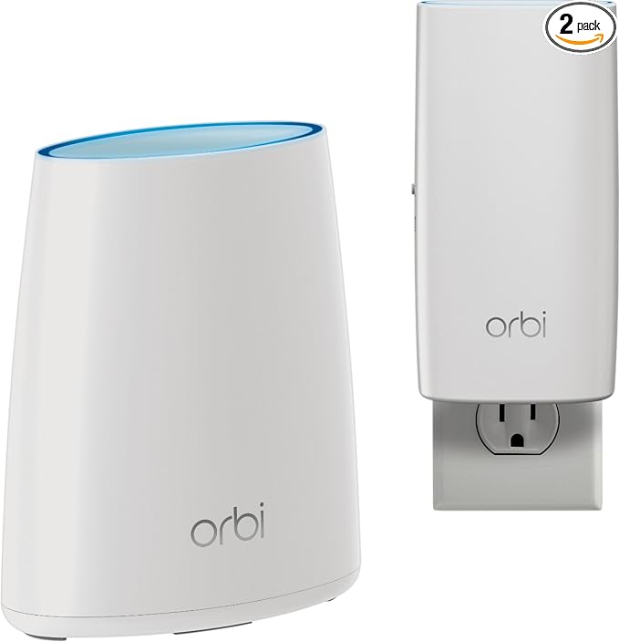 NETGEAR RBK30-100NAS Orbi Whole Home Mesh WiFi System – Simple setup, Wireless by NETGEAR