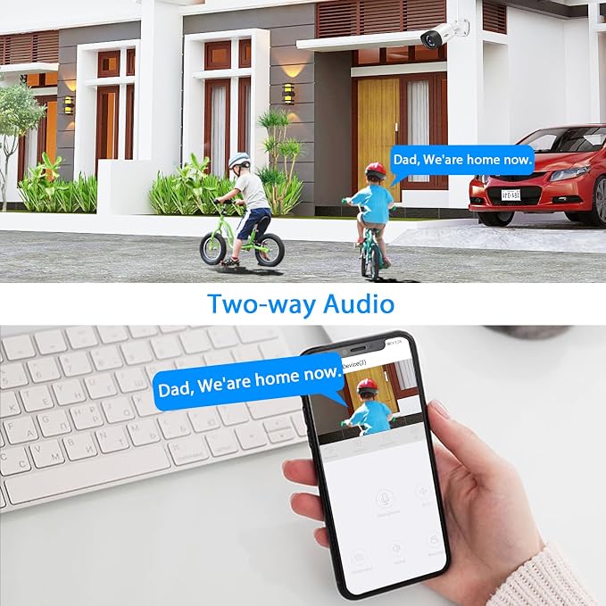 Hiseeu 5MP Outdoor WiFi Security Camera System, 16CH 8 Cam Kit, 2-Way Audio - Image 4