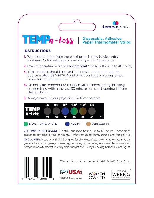 Fast Reading Disposable Forehead Thermometer Strips - Image 2