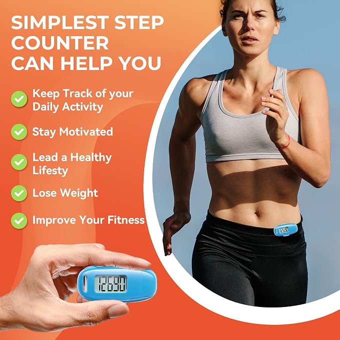 3D Pedometer for Walking, Simple Walking Step Counter - Image 4