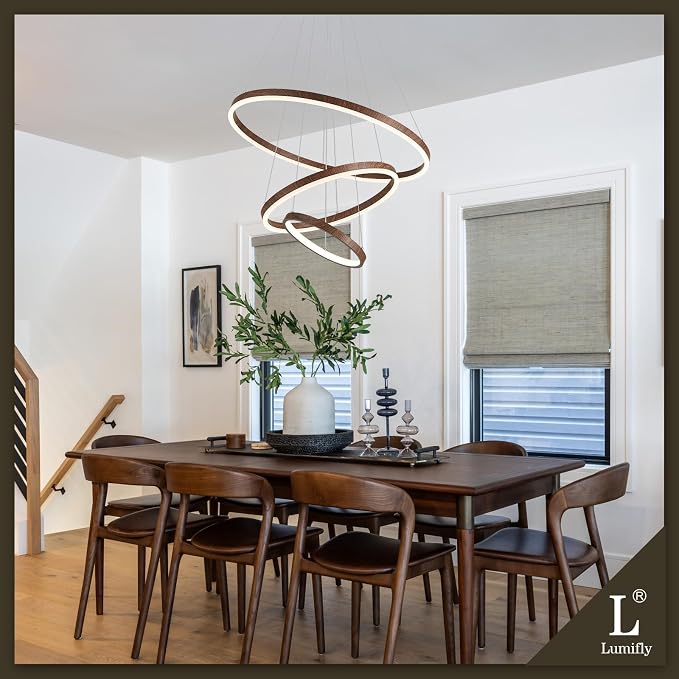 3 Ring Chandelier Modern LED Pendant Light - Image 3