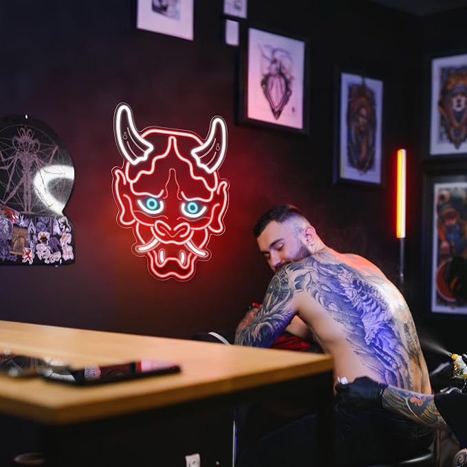 Kavaas Hannya Mask Neon Sign, Anime Japanese Neon Sign - Image 5