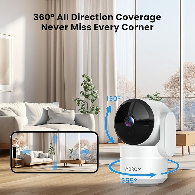 AMOROM Indoor Security Camera 360° - Image 2