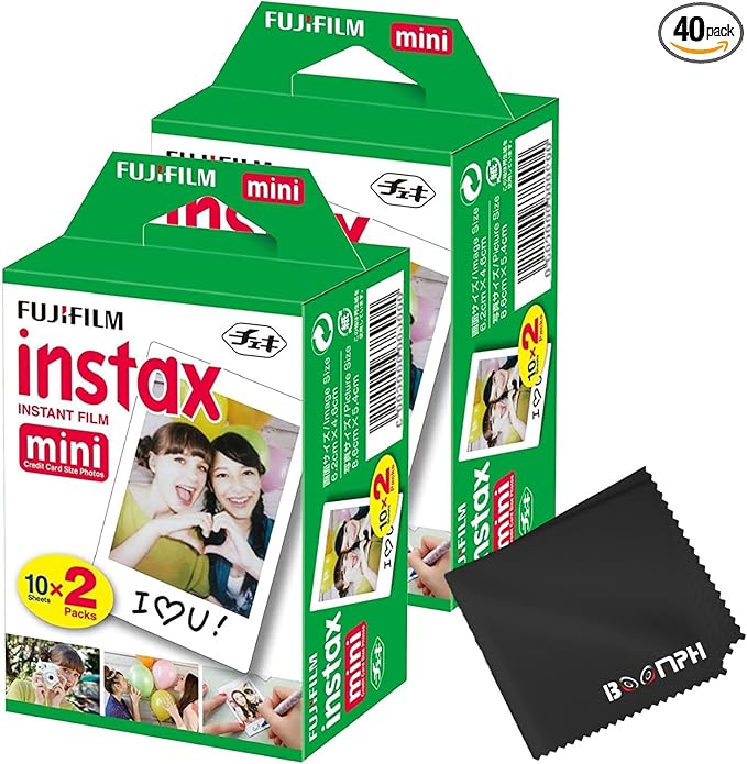 Fujifilm Instax Mini Instant Camera Film: 40 Shoots Total, by FUJIFILM